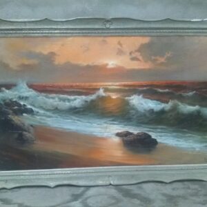 Pintura al “Oleo” titulo mar rojo