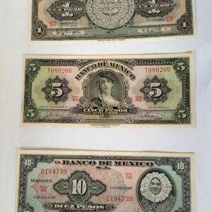 Billetes Mexicanos impreso por American Bank Note Company